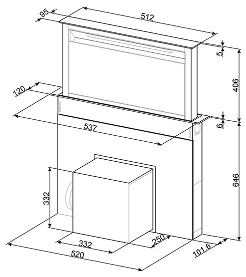 Вытяжка Smeg KDD 60VXE-2