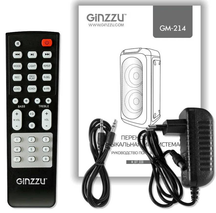 Музыкальный центр Ginzzu GM-214