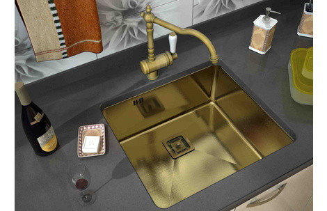 Кухонная мойка Zorg PVD SZR-44 BRONZE