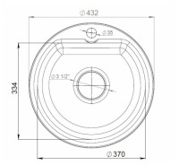 Кухонная мойка GranFest Smart GF-SM435 (White)