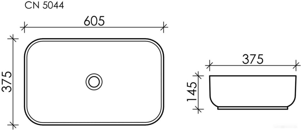Умывальник Ceramica Nova Element CN5044
