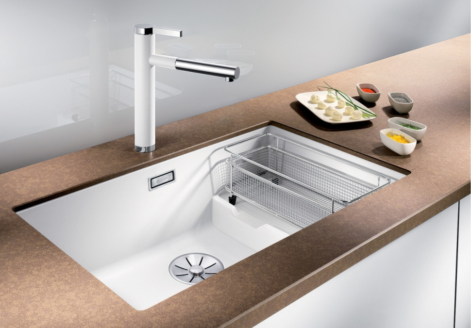 Кухонная мойка Blanco Subline 700-U Level (антрацит, корзинчатый вентиль)