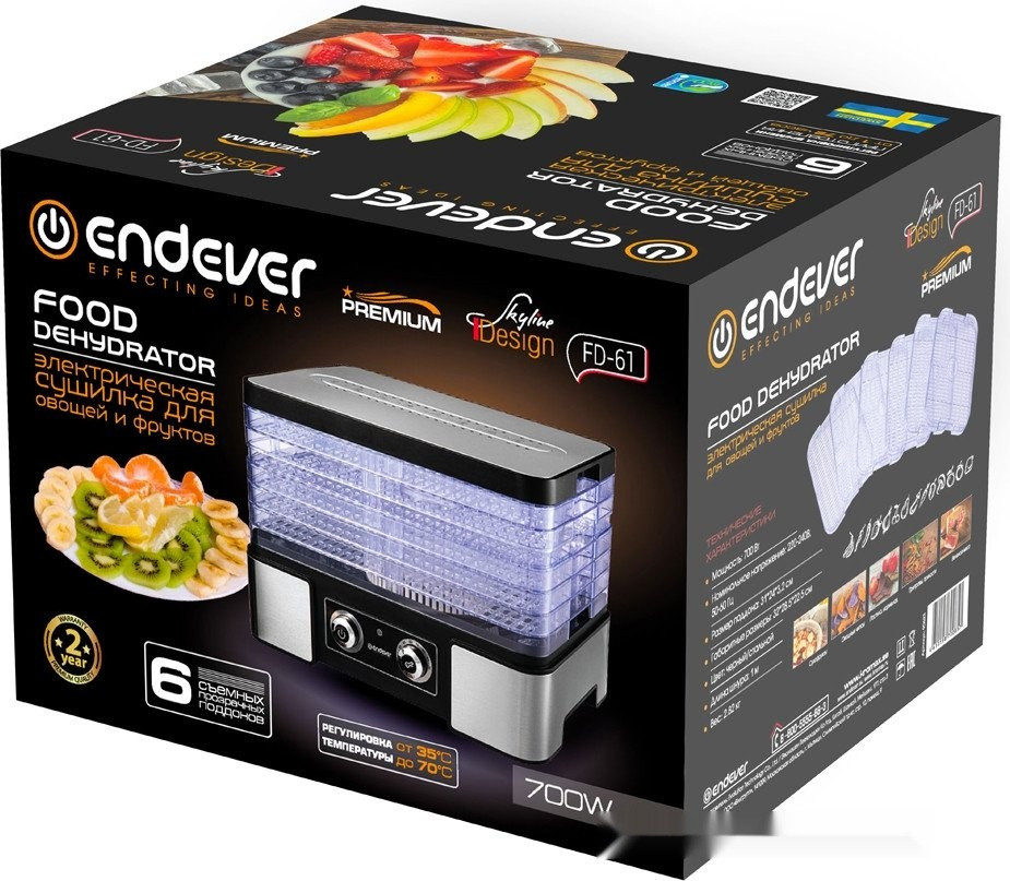 Сушилка для овощей и фруктов Endever Skyline FD-61