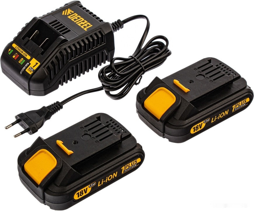 Дрель-шуруповерт Denzel BLDL-IB-IB-18-02 (с 2-мя АКБ, кейс)