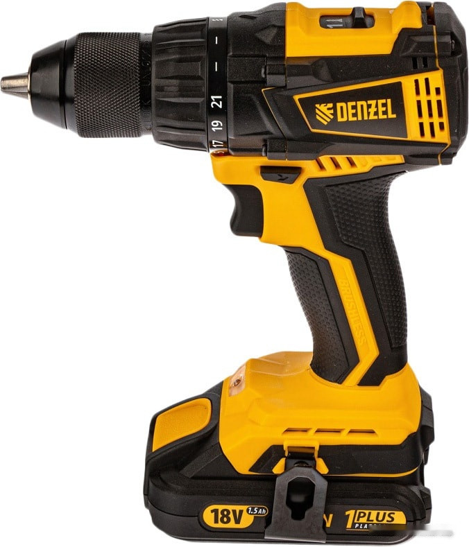 Дрель-шуруповерт Denzel BLDL-IB-IB-18-02 (с 2-мя АКБ, кейс)