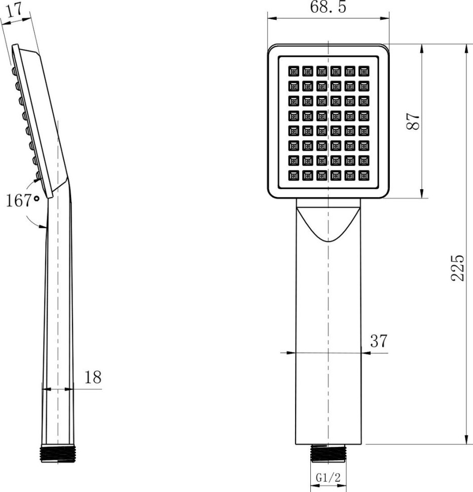 Смеситель Lauter Art 21CK9680C с лейкой Relexa Serene 21S00103