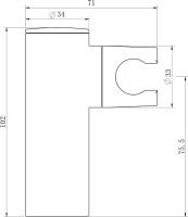 Смеситель Lauter Art 21CK9680C с лейкой Relexa Serene 21S00103