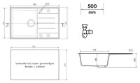 Кухонная мойка Ulgran Quartz Prima 780-01 (жасмин)