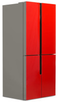 Четырёхдверный холодильник CENTEK CT-1750 Red