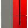 Четырёхдверный холодильник CENTEK CT-1750 Red