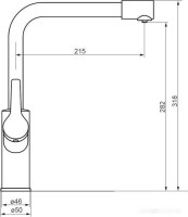 Смеситель Damixa Merkur 710770300 (черный матовый)