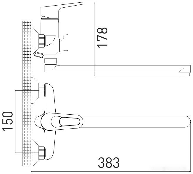 Смеситель Gross Aqua Delta 7244268C-35L(F)
