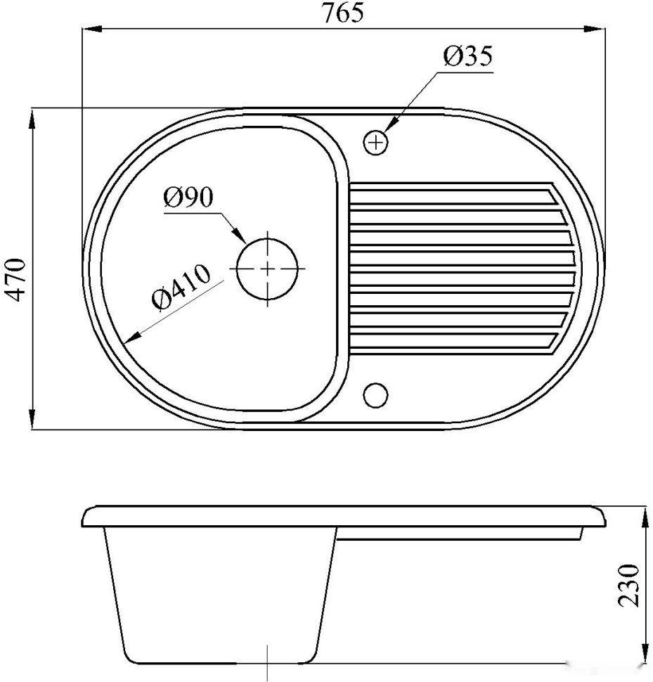 Кухонная мойка БелЭворс Sirius
