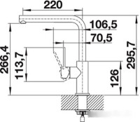 Смеситель Blanco Lanora 523122