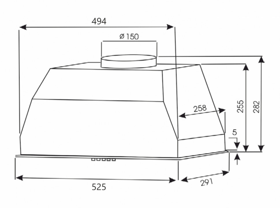 Вытяжка Exiteq EX-1176