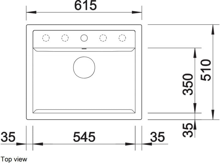 Кухонная мойка Blanco Dalago 6 Silgranit PuraDur (Black)