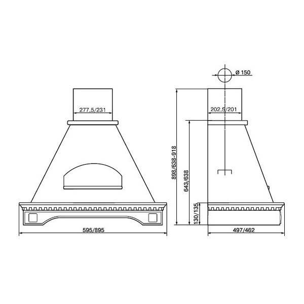 Вытяжка Elikor Бельведер Флореале 60П-650-П3Д бежевый/бук орех