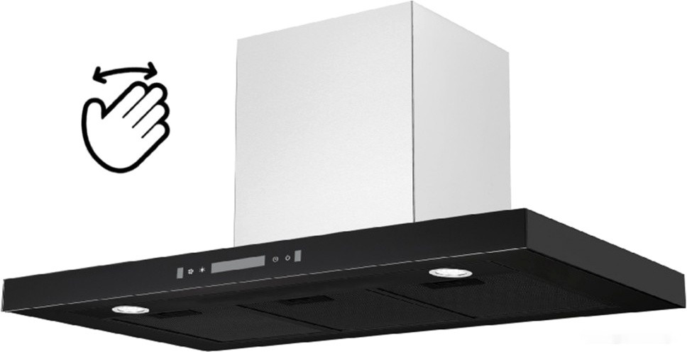 Вытяжка GrandGermes Parma GC 90 (черный/нержавеющая сталь)