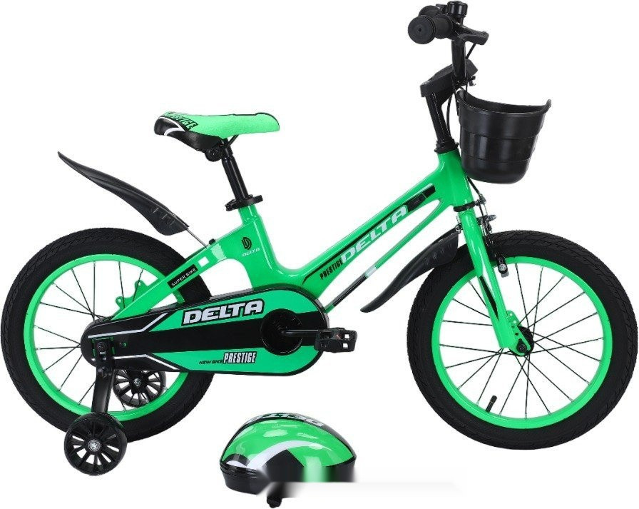 Детский велосипед DELTA Prestige 1802 (18, зеленый, разобранный, в коробке)