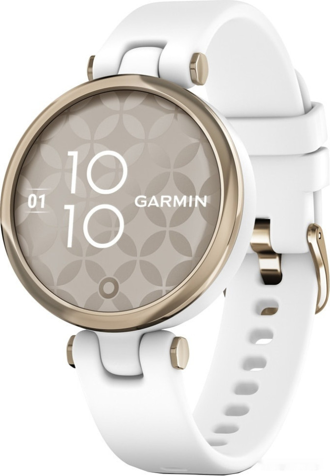 Умные часы Garmin Lily (кремово-золотистый/силиконовый ремешок)