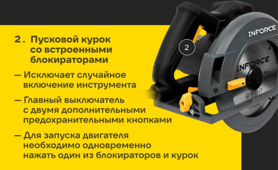 Дисковая (циркулярная) пила Inforce DS1915