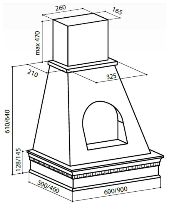 Вытяжка LEX ANCONA 900 White