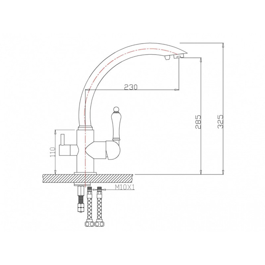 Смеситель Zorg ZR 314YF-33 хром