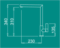 Смеситель Elleci Ares M79 Aluminium