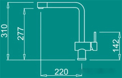 Смеситель Elleci Stream G62 Bianco Antico