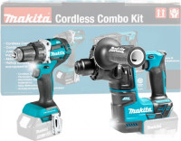 Набор аккумуляторного инструмента Makita DLX2271 (шуруповерт, перфоратор, без АКБ)