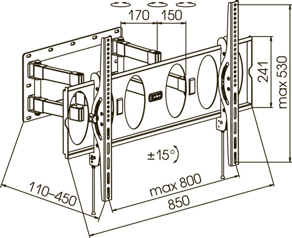 Кронштейн Kromax PIXIS-XL