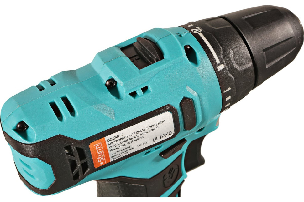 Дрель-шуруповерт Sturm CD1240C (с 2-мя АКБ, кейс)