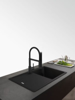 Смеситель Franke Lina Semi-pro 115.0725.838 (черный матовый)