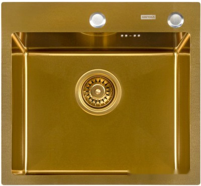 Кухонная мойка ARFEKA Eco AR 500*500 Golden PVD Nano
