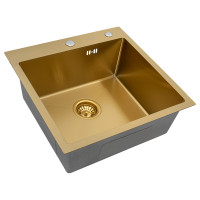 Кухонная мойка ARFEKA Eco AR 500*500 Golden PVD Nano