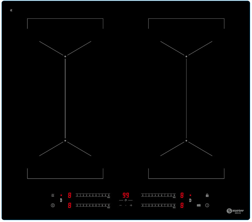 Варочная панель Schtoff I6S10B Black