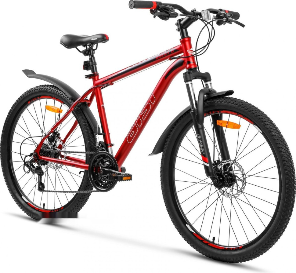 Велосипед Aist Quest Disc 26 р.20 2024 (разобранный, красный/черный)