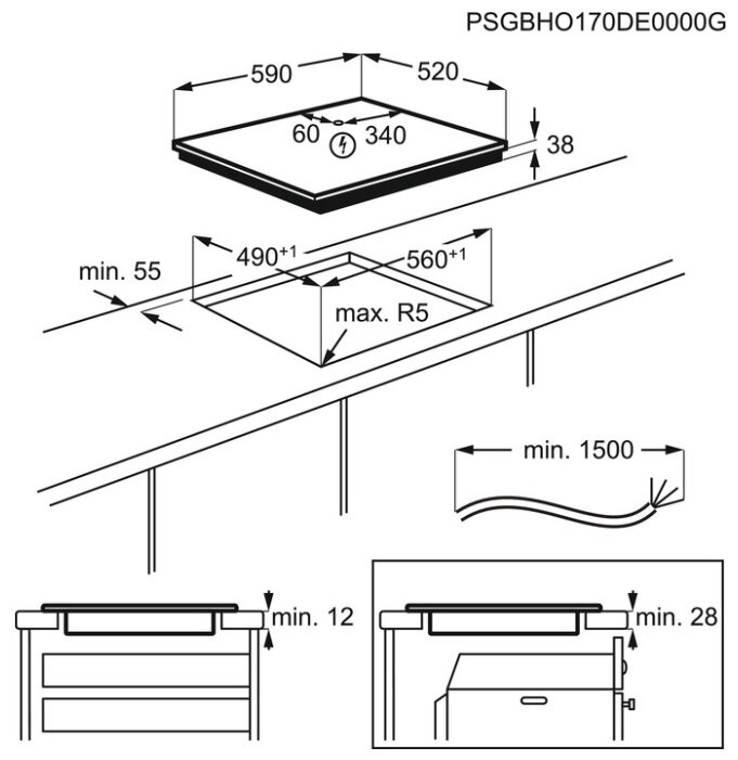 Варочная панель Electrolux CPE 6420 KX