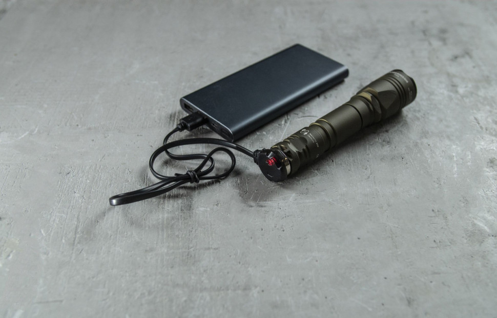 Фонарь Armytek Dobermann Pro Magnet USB Olive (теплый свет)