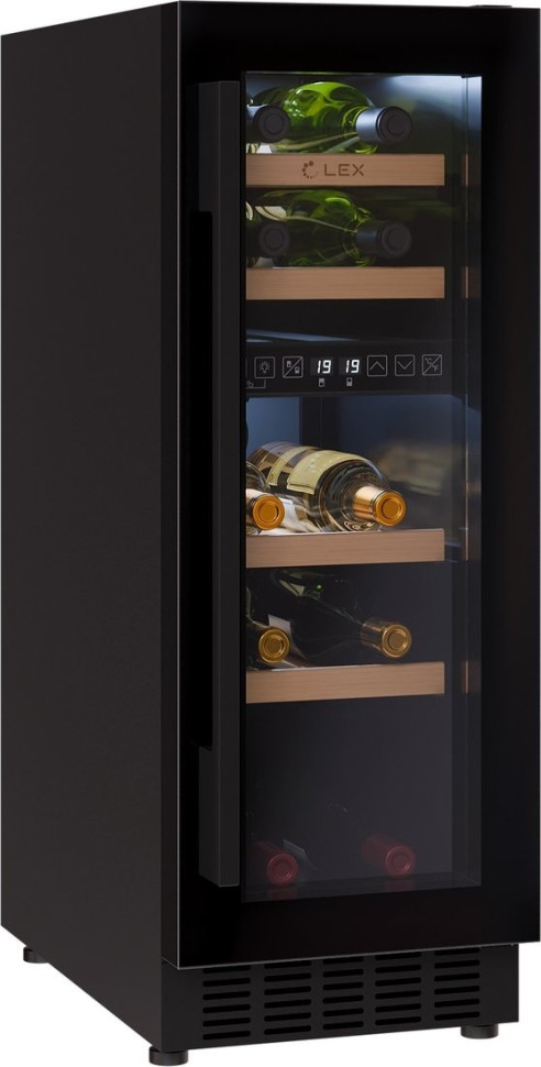 Винный шкаф LEX LWD3017BL Dual Zone