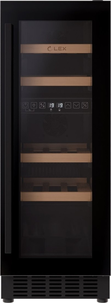 Винный шкаф LEX LWD3017BL Dual Zone