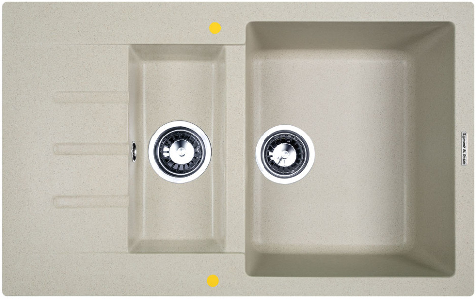 Кухонная мойка Zigmund & Shtain RECHTECK 775.2 (Речной песок)