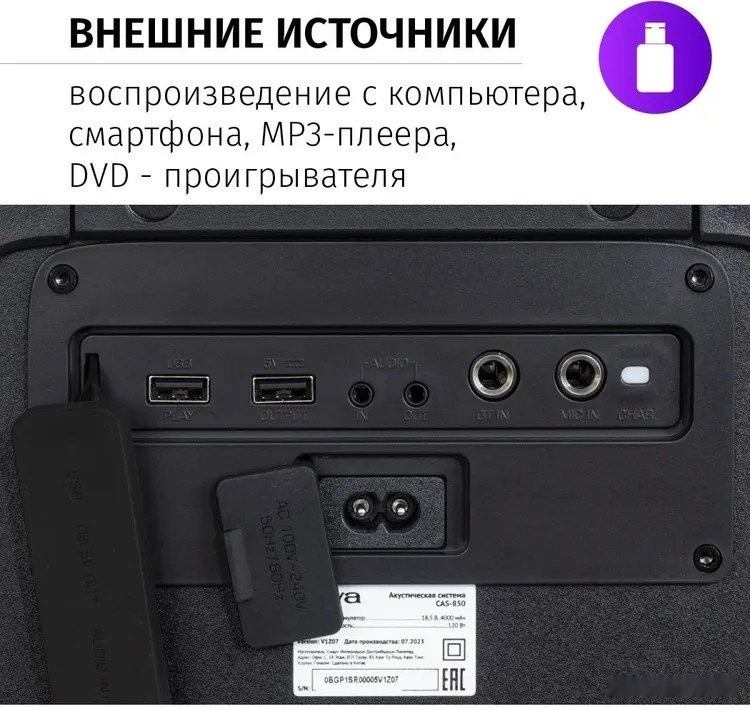 Патибокс AIWA CAS-850