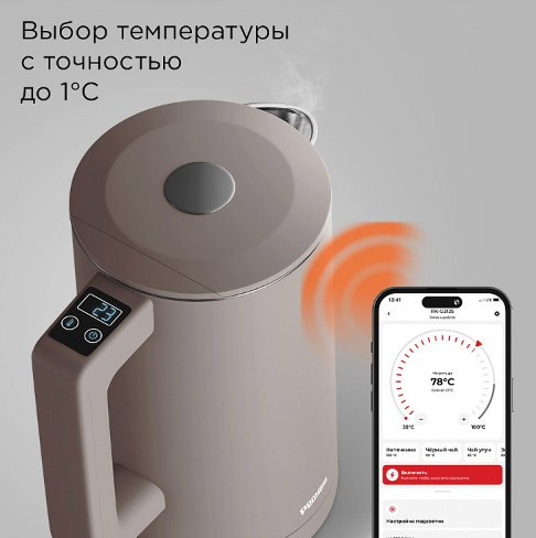 Электрический чайник Redmond SkyKettle KM231S (серо-коричневый)