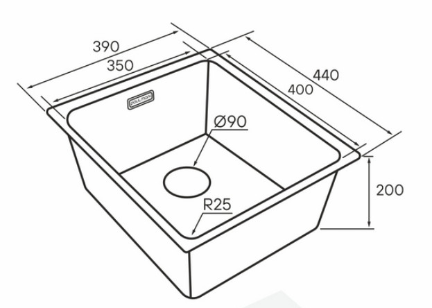 Кухонная мойка Paulmark Yuni 39 Uni YU39-BS