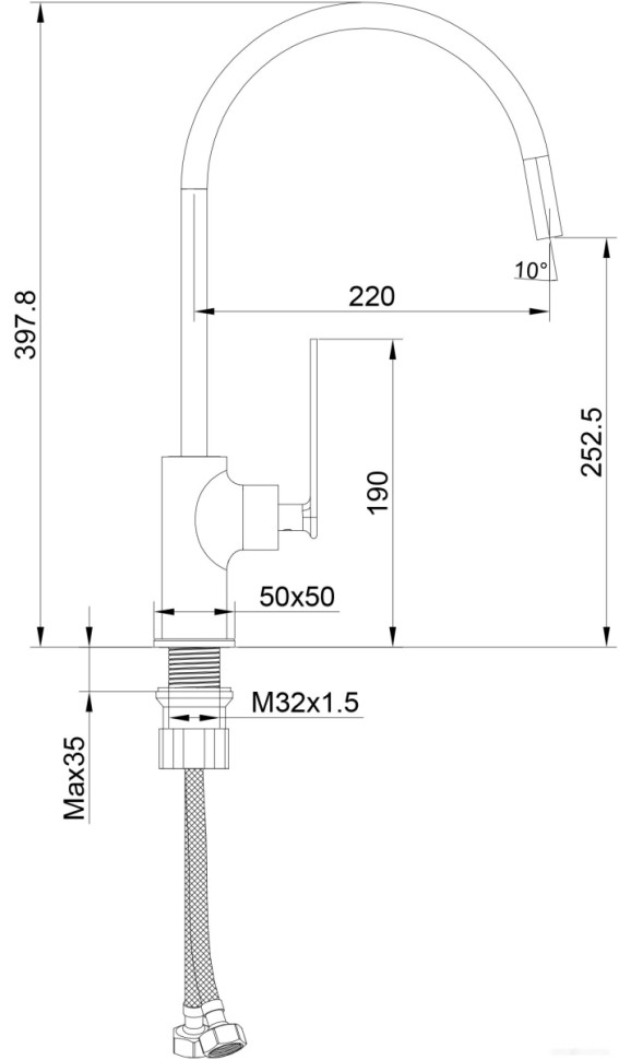 Смеситель Maxonor Pure Life PL4086