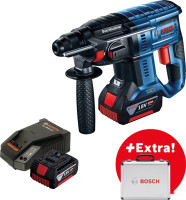 Перфоратор Bosch GBH 180-LI Professional 0615990L2R (с 2-мя АКБ, кейс)