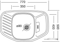 Кухонная мойка Kromevye EX 172 D