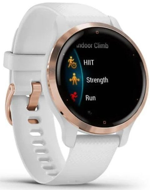 Умные часы Garmin Venu 2S (розовое золото/белый)