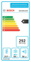 Холодильник с нижней морозильной камерой Bosch KGV39XL2AR